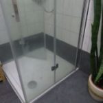 moderne Glasdusche